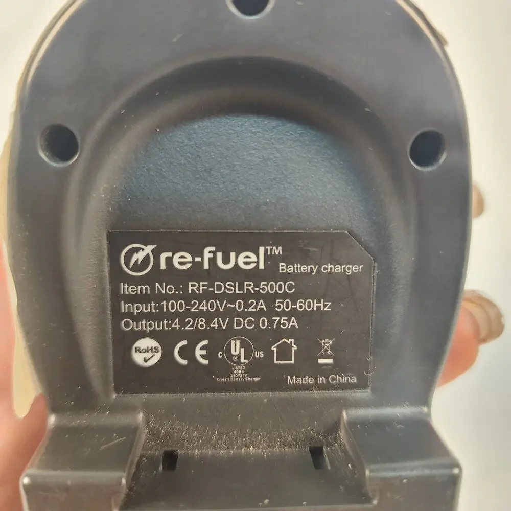 Re-Fuel RF-DSLR-500C Battery Charger for Canon DSLR Camera Li-Ion